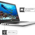 DELL Inspiron 5370 Intel Core i7 8th Gen 8550U - (8 GB/256 GB SSD/Windows 11 Home/4 GB Graphics/AMD Radeon 530) F5YX0 / 5370 Gaming Laptop (13.3 Inch, Silver, 1.3 kg, With MS Office)